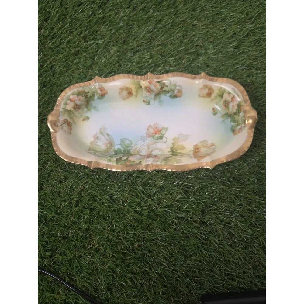 Vintage Beautiful Porcelain celery dish from Royal Rudolstadt in Prussia